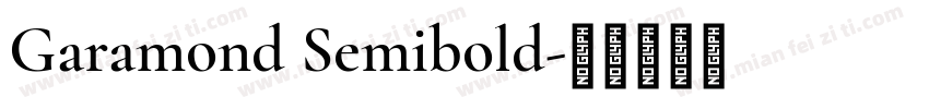 Garamond Semibold字体转换